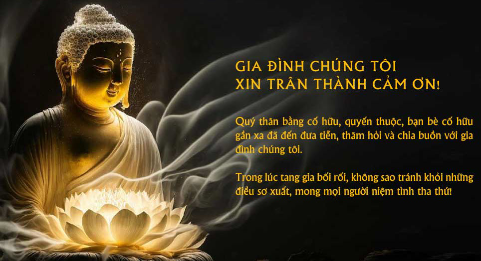 Hình ảnh lời cảm ơn sau tang lễ đẹp nhất